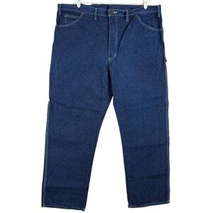 Dickies Men's Blue Relaxed Carpenter Denim Jeans Size 44x32 Straight Leg‎ Cotton